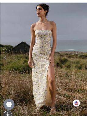 Jenny Yoo Mercy Ophelia Embroidery Dress in Buttercup Yellow